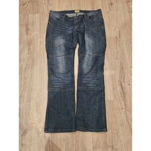 Drayko Jeans Womens Motorcycle Kevlar Lined Cropped Bootcut US Sz 12